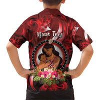 Personalised New Zealand Mother's Day Kid Hawaiian Shirt I Love You Mom