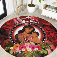 New Zealand Mother's Day Round Carpet I Love You Mom