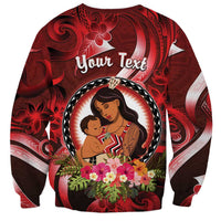 Personalised New Zealand Mother's Day Sweatshirt I Love You Mom DT04 - Polynesian Pride