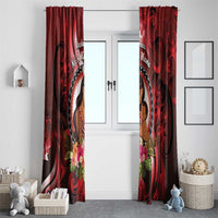 New Zealand Mother's Day Window Curtain I Love You Mom DT04 - Polynesian Pride