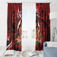 New Zealand Mother's Day Window Curtain I Love You Mom DT04 - Polynesian Pride