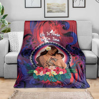 Samoa Mother's Day Blanket I Love You Mom DT04 - Polynesian Pride