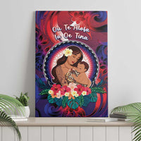 Samoa Mother's Day Canvas Wall Art I Love You Mom DT04 - Polynesian Pride