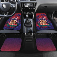 Samoa Mother's Day Car Mats I Love You Mom DT04 Set 4pcs Red - Polynesian Pride