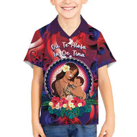 Personalised Samoa Mother's Day Hawaiian Shirt I Love You Mom DT04 - Polynesian Pride