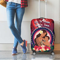 Samoa Mother's Day Luggage Cover I Love You Mom