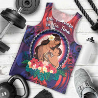 Personalised Samoa Mother's Day Men Tank Top I Love You Mom