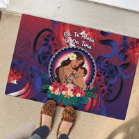 Samoa Mother's Day Rubber Doormat I Love You Mom DT04 - Polynesian Pride