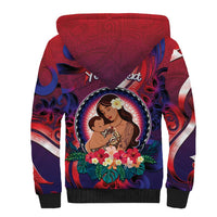 Personalised Samoa Mother's Day Sherpa Hoodie I Love You Mom DT04 - Polynesian Pride
