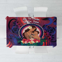 Samoa Mother's Day Tablecloth I Love You Mom DT04 Red - Polynesian Pride