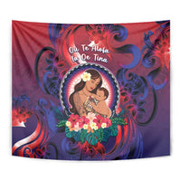 Samoa Mother's Day Tapestry I Love You Mom