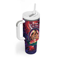 Personalised Samoa Mother's Day Tumbler With Handle I Love You Mom DT04 - Polynesian Pride