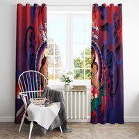 Samoa Mother's Day Window Curtain I Love You Mom DT04 - Polynesian Pride