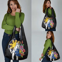 Filipinos Lapu-Lapu Hero Philippines Grocery Bag Hibiscus Flowers Style