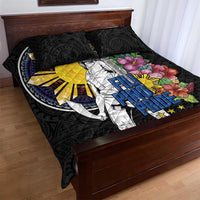 Filipinos Lapu-Lapu Hero Philippines Quilt Bed Set Hibiscus Flowers Style