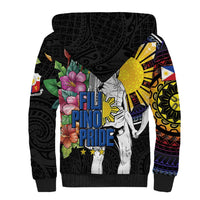 Filipinos Lapu-Lapu Hero Philippines Sherpa Hoodie Hibiscus Flowers Style