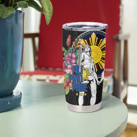 Filipinos Lapu-Lapu Hero Philippines Tumbler Cup Hibiscus Flowers Style