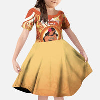 Personalised Tonga Mother's Day Family Matching Off The Shoulder Long Sleeve Dress and Hawaiian Shirt I Love You Mom