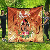 Tonga Mother's Day Quilt I Love You Mom