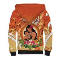 Personalised Tonga Mother's Day Sherpa Hoodie I Love You Mom DT04 - Polynesian Pride