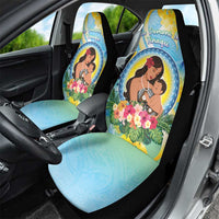 Fiji Mother's Day Car Seat Cover I Love You Mom