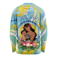 Personalised Fiji Mother's Day Long Sleeve Shirt I Love You Mom