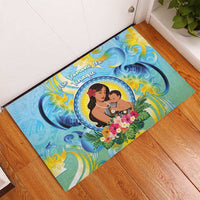 Fiji Mother's Day Rubber Doormat I Love You Mom