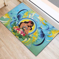 Fiji Mother's Day Rubber Doormat I Love You Mom