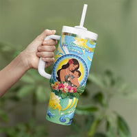Personalised Fiji Mother's Day Tumbler With Handle I Love You Mom