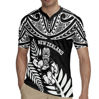 Custom New Zealand Rugby Rugby Jersey Silver Fern Maori Pattern