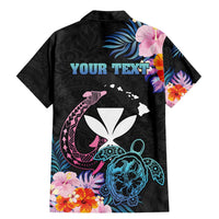 Personalised Hawaii Family Matching Mermaid Dress and Hawaiian Shirt Kanaka Maoli With Fish Hook