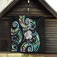 New Zealand Kiwi Bird Quilt Silver Fern Koru Paua Shell