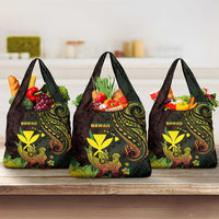 Hawaii Grocery Bag Kanaka Maoli With Hammerhead Shark