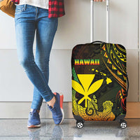 Hawaii Luggage Cover Kanaka Maoli With Hammerhead Shark