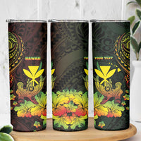 Personalised Hawaii Skinny Tumbler Kanaka Maoli With Hammerhead Shark