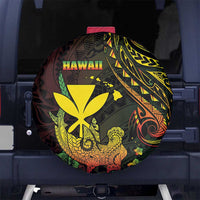 Hawaii Spare Tire Cover Kanaka Maoli With Hammerhead Shark