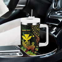 Personalised Hawaii Tumbler With Handle Kanaka Maoli With Hammerhead Shark