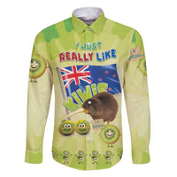 New Zealand Kiwi Family Matching Short Sleeve Bodycon Dress and Hawaiian Shirt I Just Really Like Kiwis