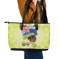 New Zealand Kiwi Leather Tote Bag I Just Really Like Kiwis