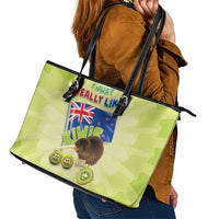 New Zealand Kiwi Leather Tote Bag I Just Really Like Kiwis