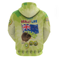 New Zealand Kiwi Zip Hoodie I Just Really Like Kiwis DT04 - Polynesian Pride