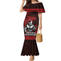 Hawaii Ikaika Warrior Family Matching Mermaid Dress and Hawaiian Shirt Hawaiian Tribal Tattoo