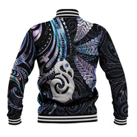 New Zealand Aotearoa Baseball Jacket Maori Hei Manaia Purple Paua Shell DT04 - Polynesian Pride