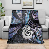 New Zealand Aotearoa Blanket Maori Hei Manaia Purple Paua Shell DT04 - Polynesian Pride
