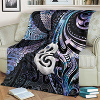 New Zealand Aotearoa Blanket Maori Hei Manaia Purple Paua Shell DT04 - Polynesian Pride