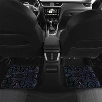 New Zealand Aotearoa Car Mats Maori Hei Manaia Purple Paua Shell DT04 Set 2pcs - Back Purple - Polynesian Pride