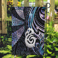 New Zealand Aotearoa Garden Flag Maori Hei Manaia Purple Paua Shell DT04 Garden Flag Purple - Polynesian Pride