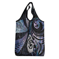 New Zealand Aotearoa Grocery Bag Maori Hei Manaia Purple Paua Shell