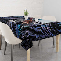 New Zealand Aotearoa Tablecloth Maori Hei Manaia Purple Paua Shell DT04 - Polynesian Pride