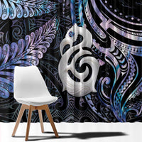 New Zealand Aotearoa Window Curtain Maori Hei Manaia Purple Paua Shell DT04 - Polynesian Pride